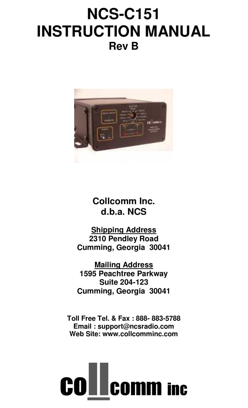 Collcomm NCS-C151 instruction manual