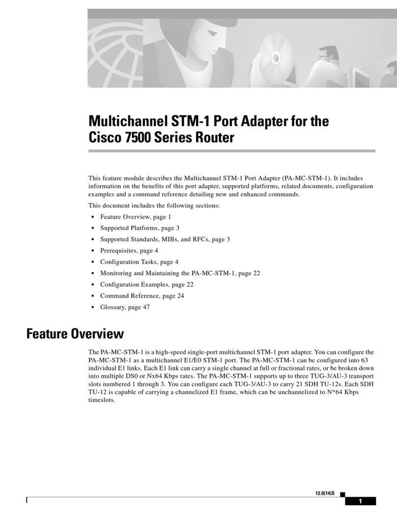 Cisco STM-1 User manual