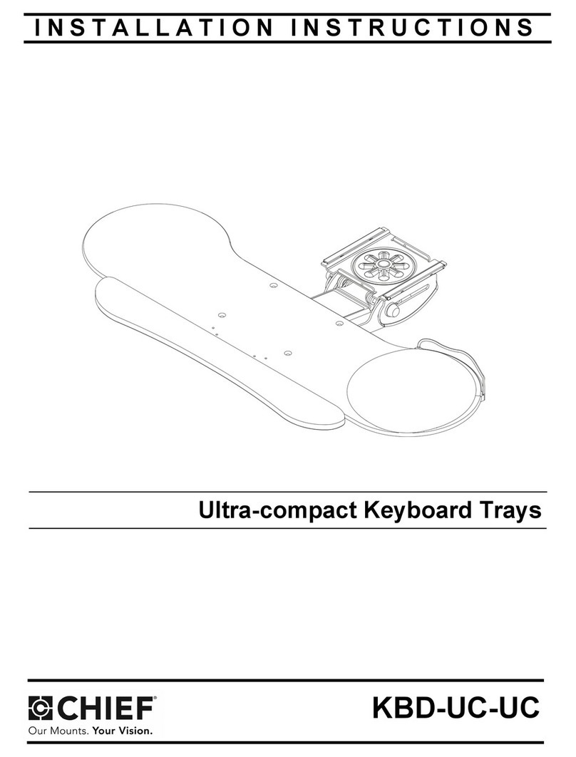 CHIEF KBD-UC-UC installation instructions