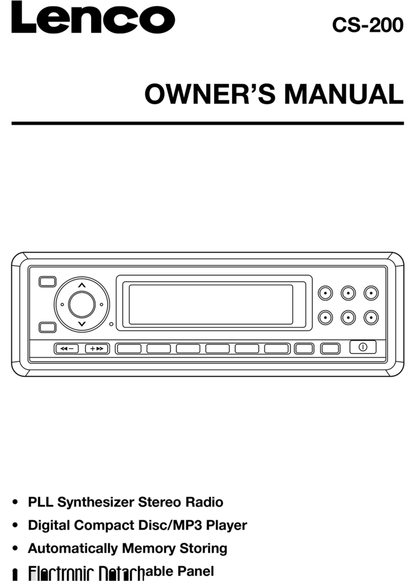 LENCO CS-200 User manual