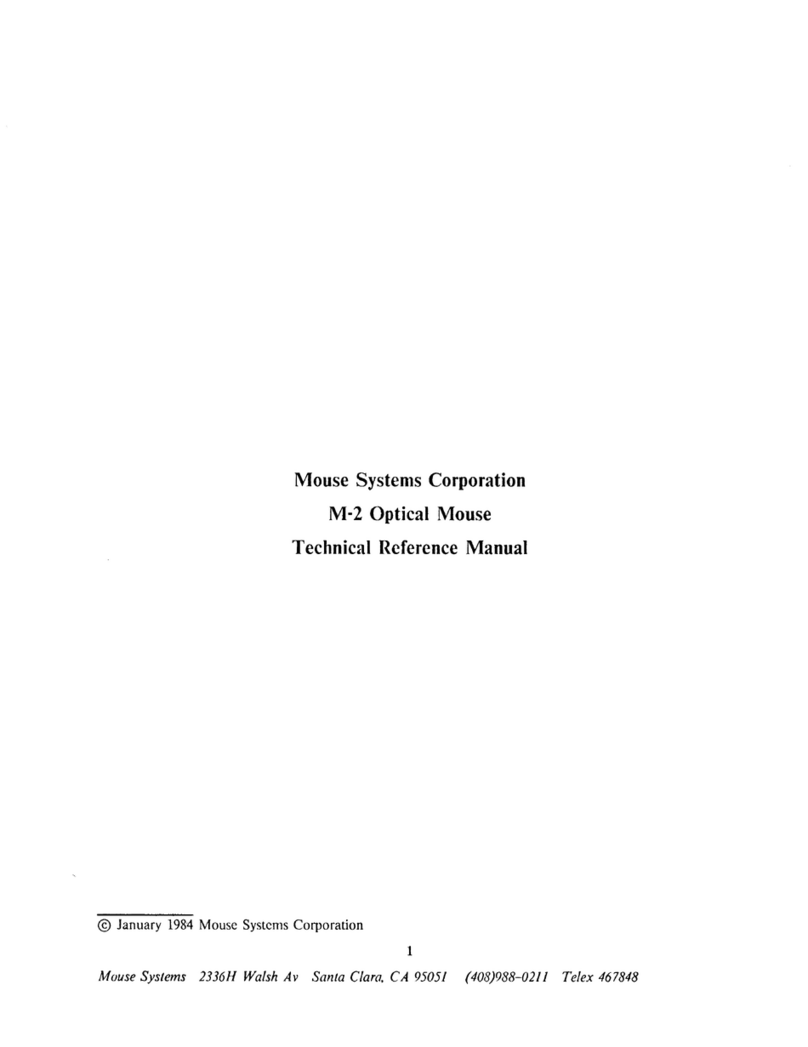 Mouse Systems Corporation M-2 Technical reference manual