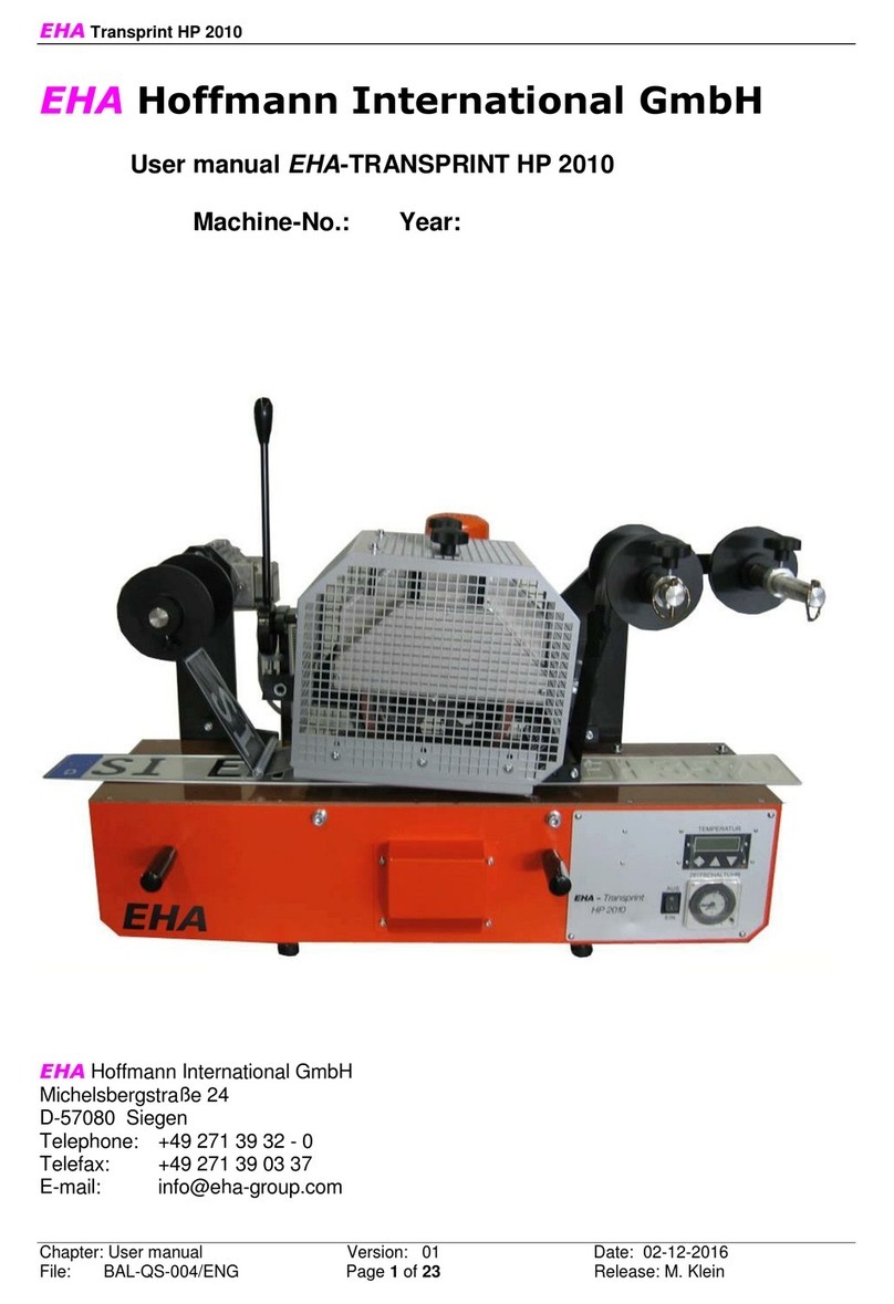 EHA Transprint HP 2010 user manual