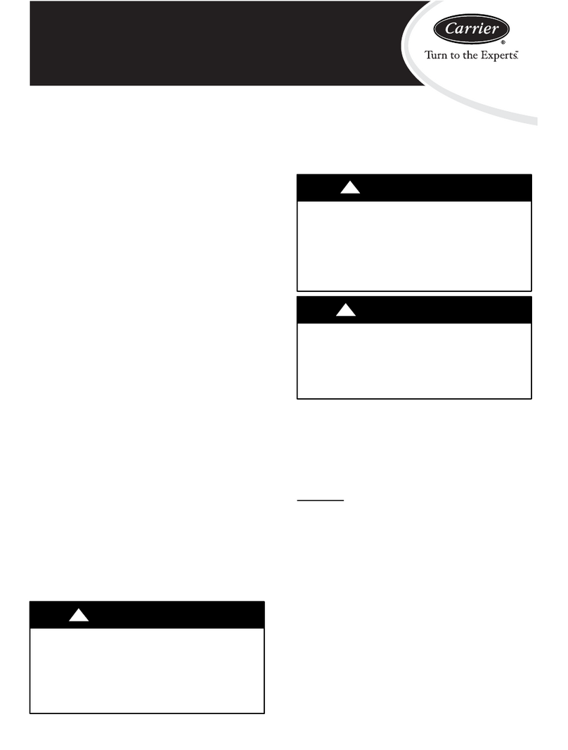 Carrier 50PG16 series User manual