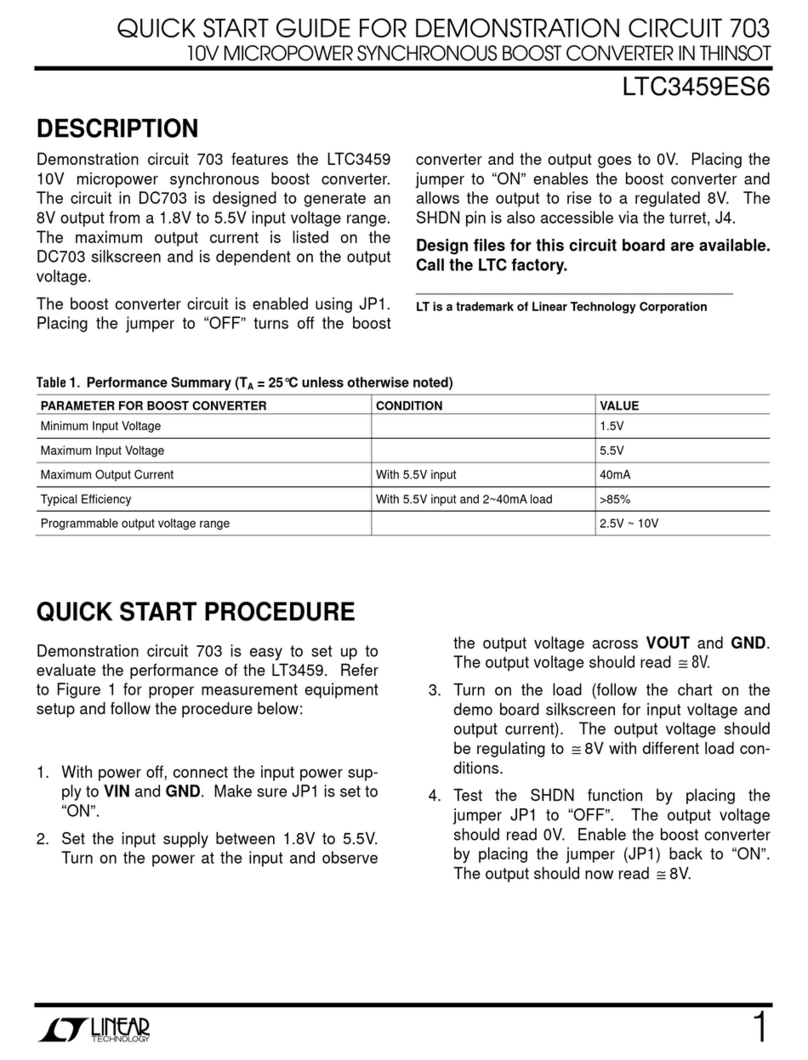 Linear Technology LTC3459ES6 User manual