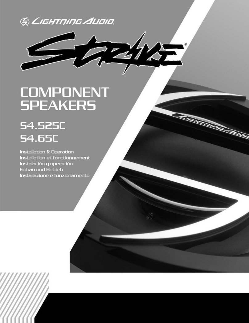 Lightning Audio S4.525C Installation & operation Lightning Audio S4.525C Installation & operation