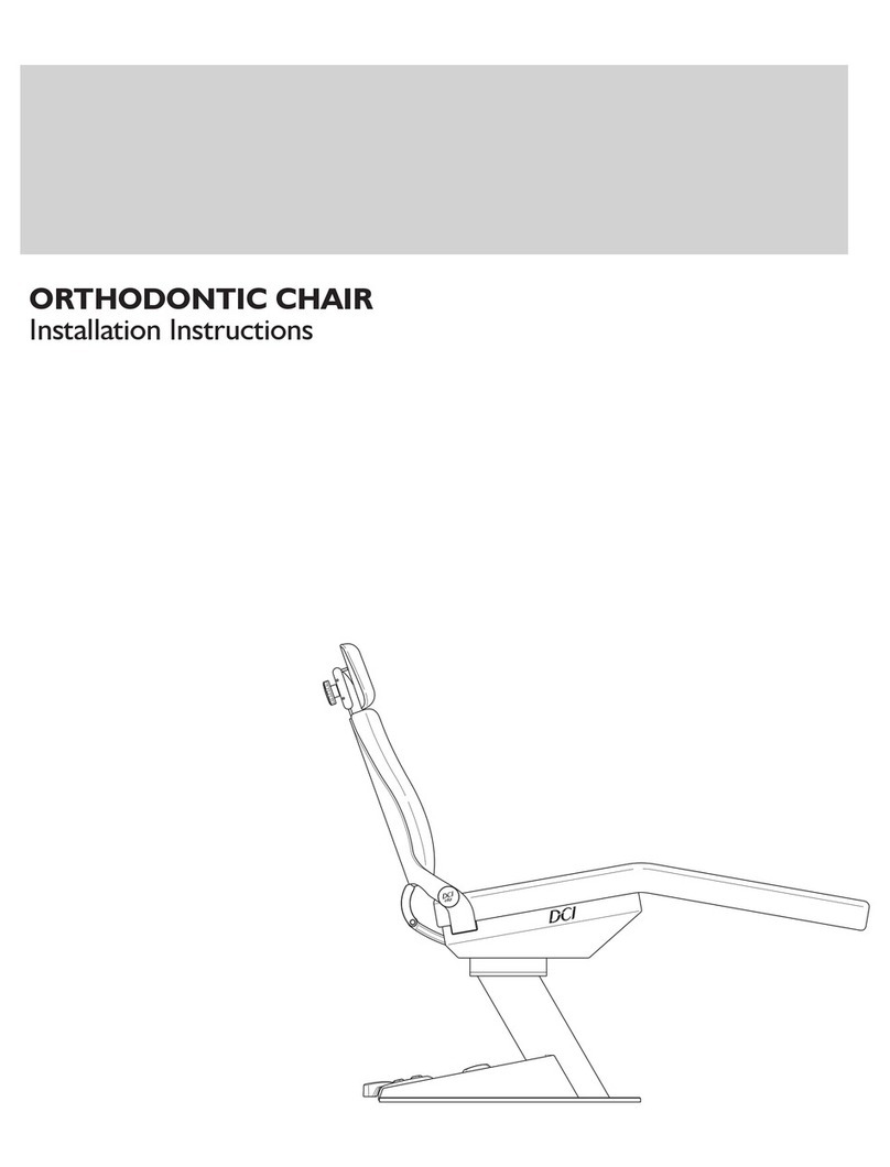 DCI Edge ORTHODONTIC CHAIR installation instructions
