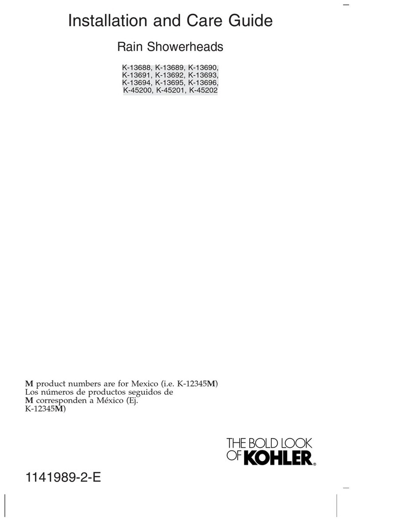 Kohler K-13688 Assembly instructions