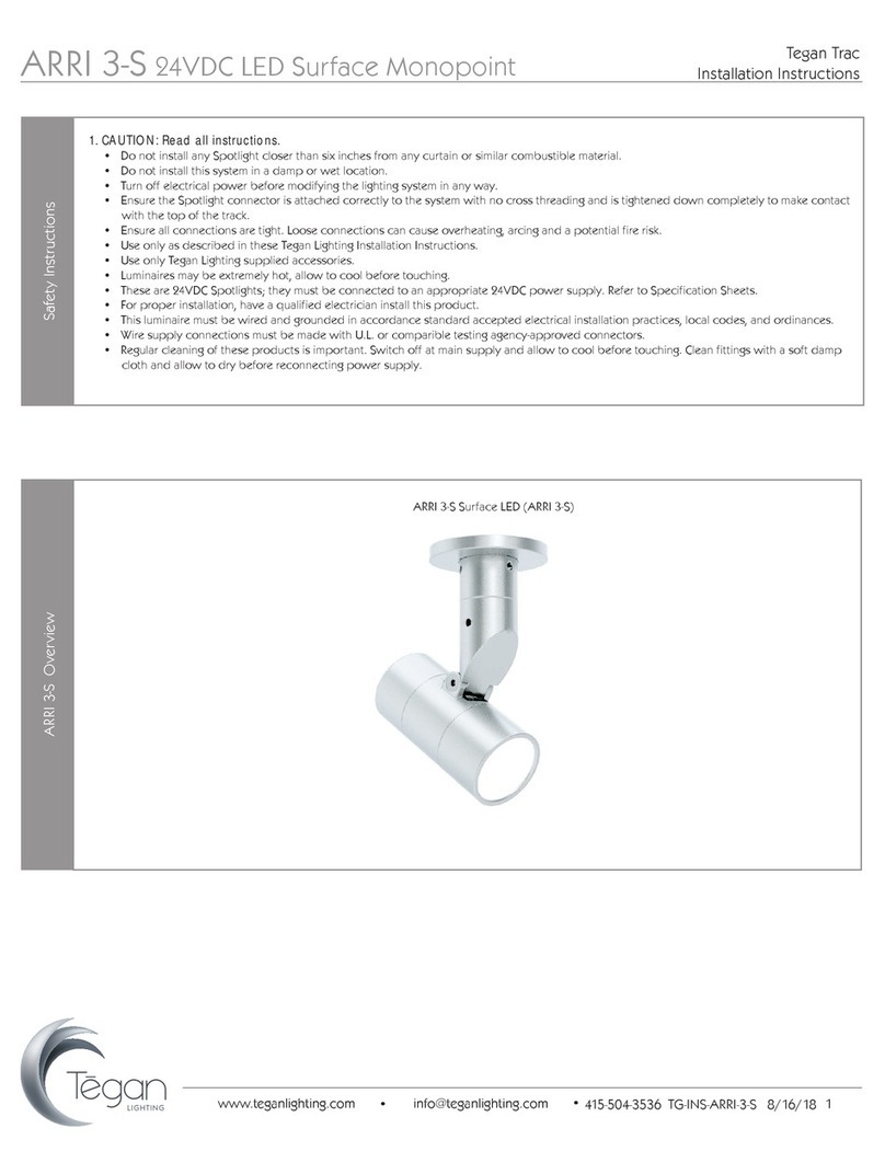 Tegan Lighting ARRI 3-S installation instructions