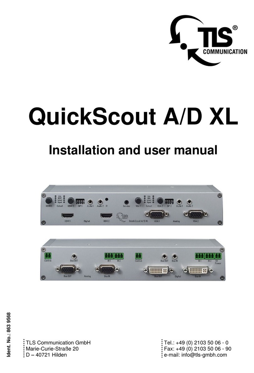 TLS QuickScout A/D XL Installation and user manual