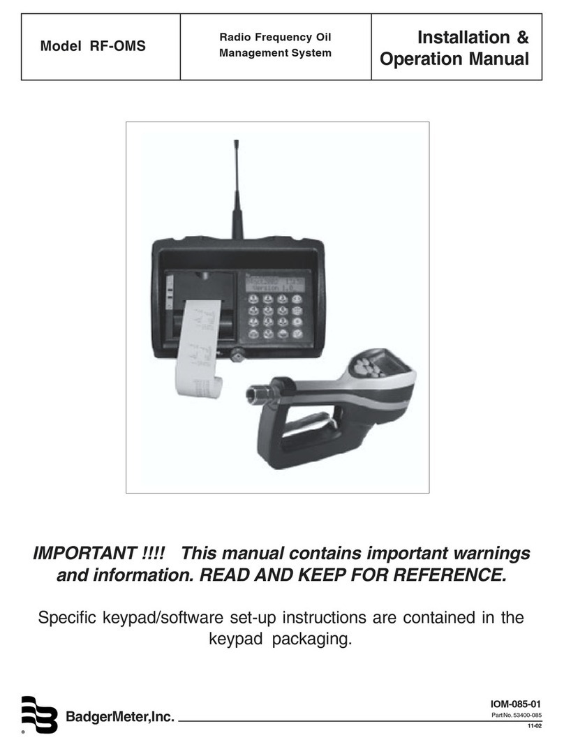 Badger Meter RF-OMS User manual