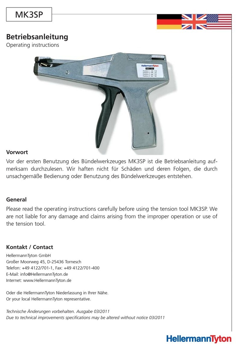 Hellermann Tyton MK3SP User manual