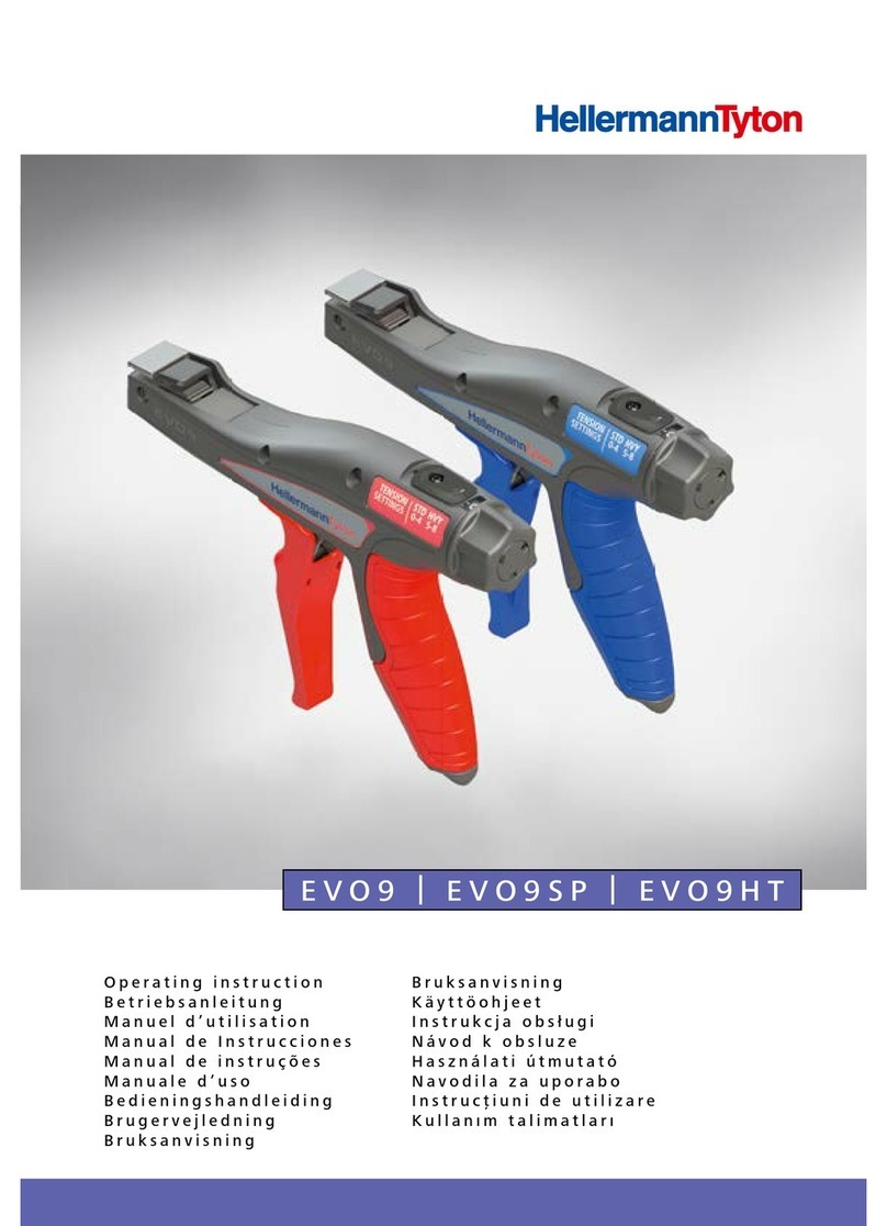 Hellermann Tyton EVO9SP Operating	 instruction
