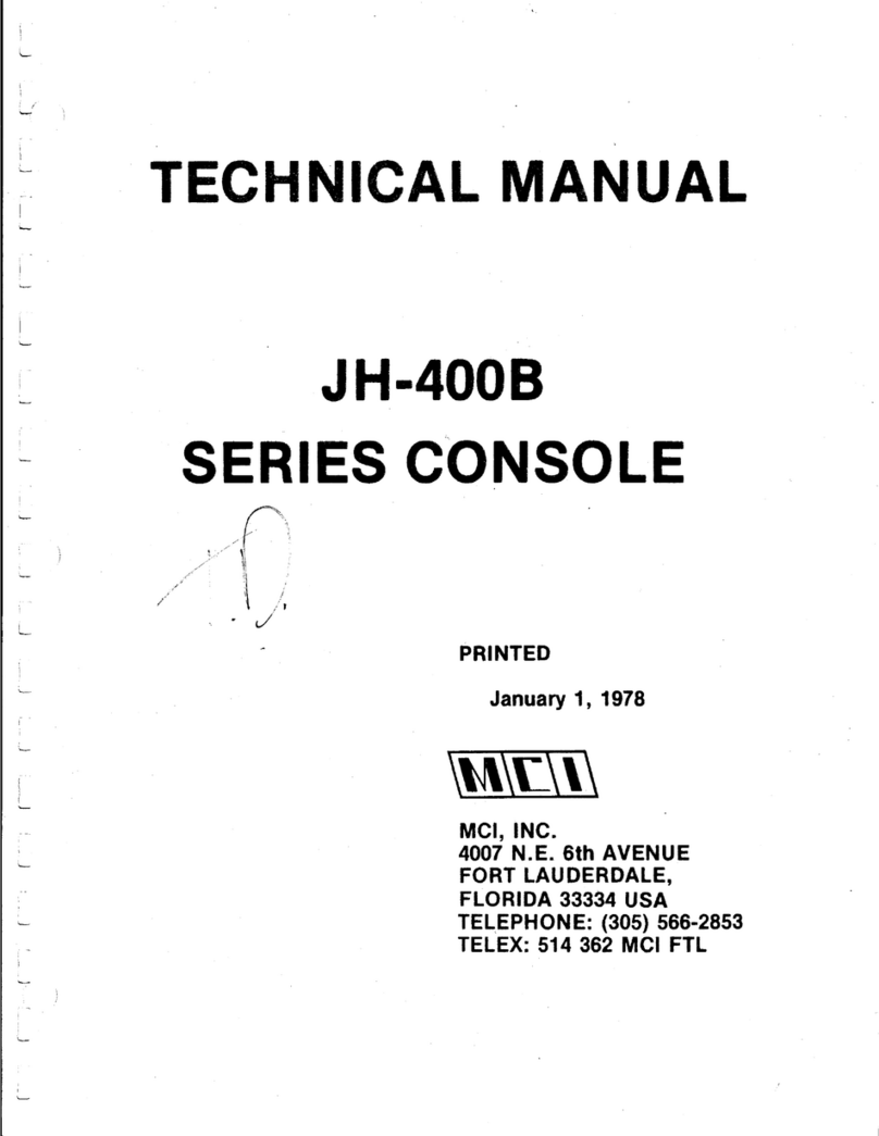 MCi JH-400B Series Technical manual