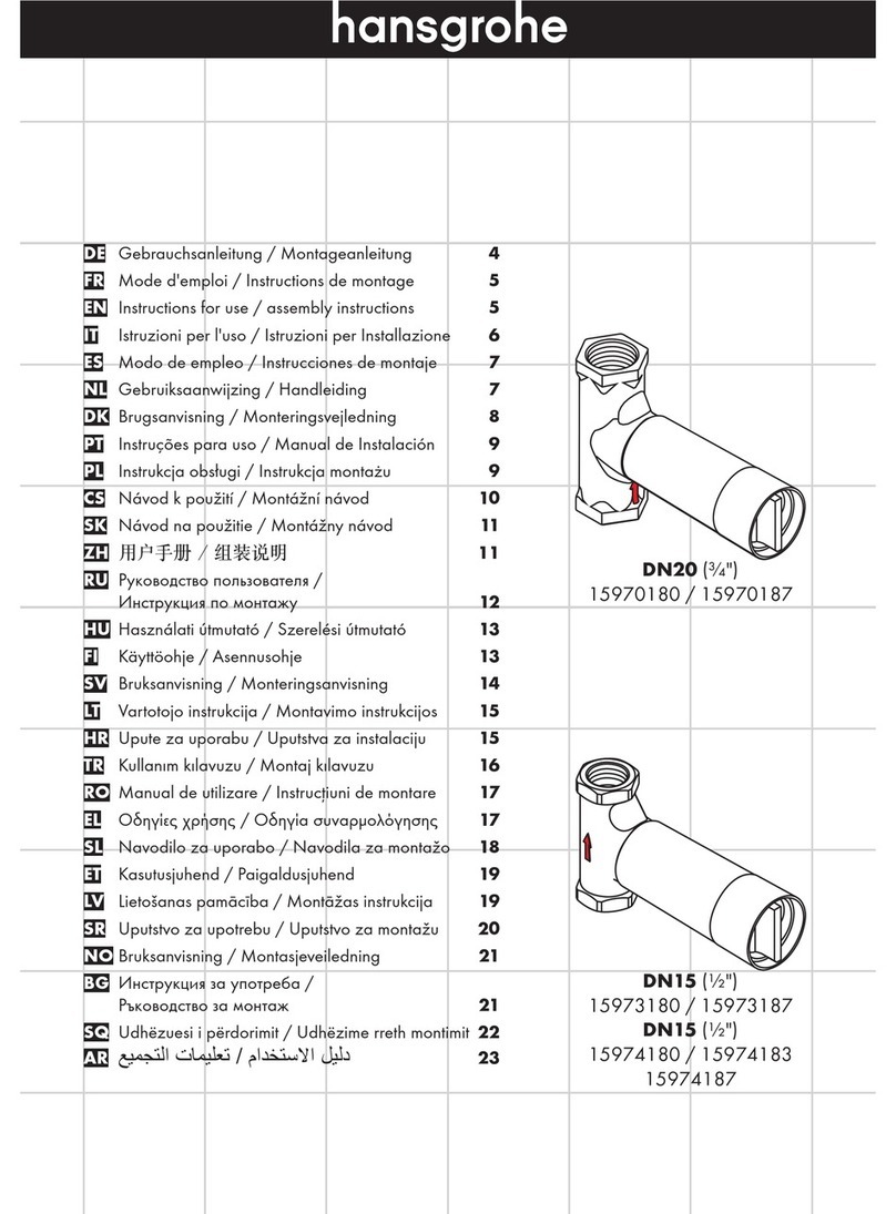 Hans Grohe DN20 Instructions for use and assembly Hans Grohe DN20 Instructions for use and assembly