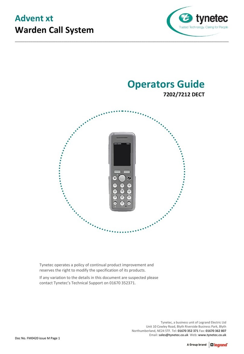 Tynetec 7202 Operator's guide