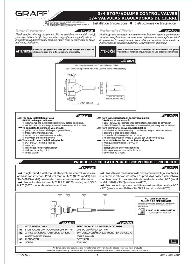 Graff 8075 User manual