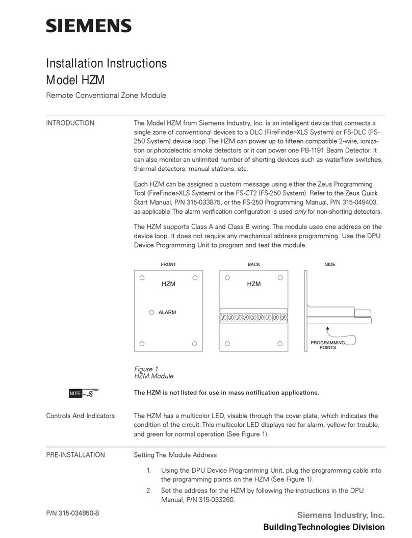 Siemens HZM installation instructions