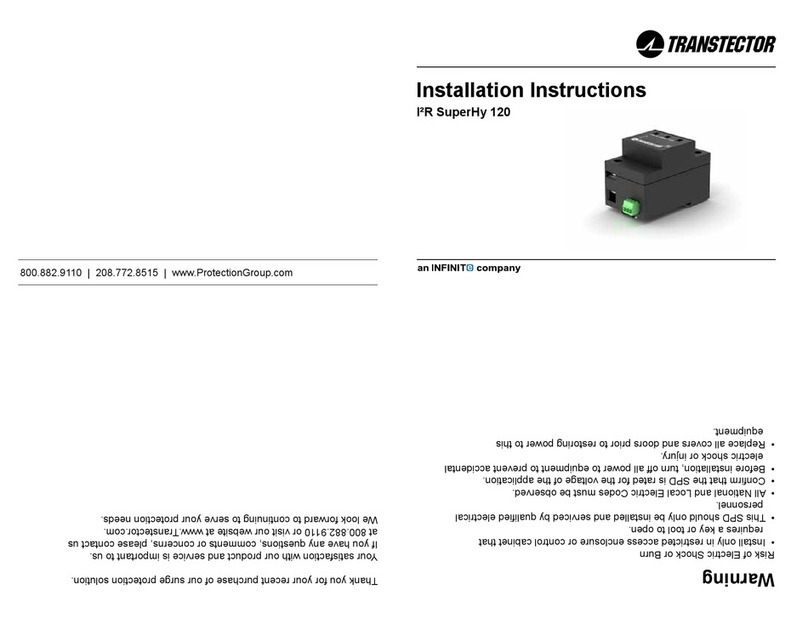 Transtector I2R SuperHy 120 installation instructions Transtector I2R SuperHy 120 installation instructions