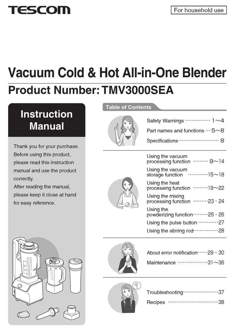 Tescom TMV3000SEA User manual