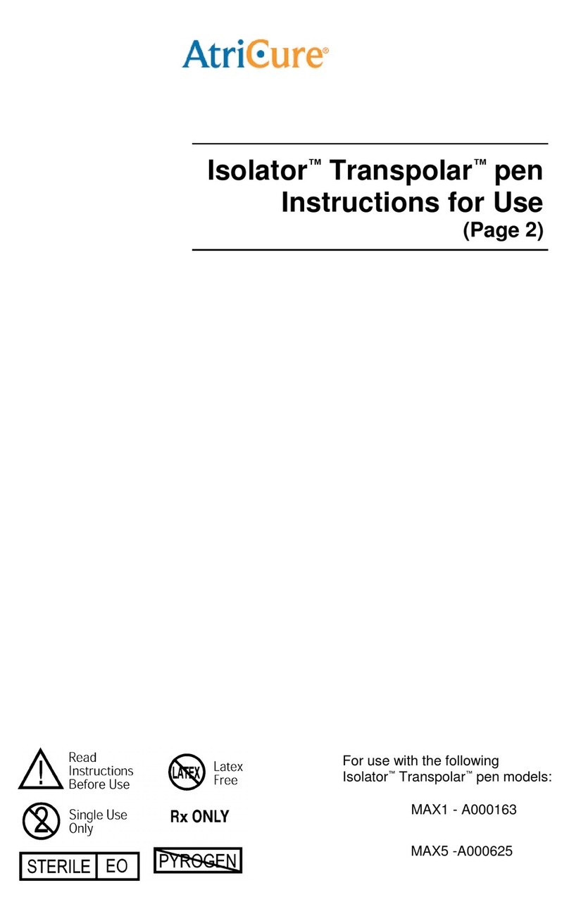 ArtiCure Isolator Transpolar pen Instructions for use ArtiCure Isolator Transpolar pen Instructions for use