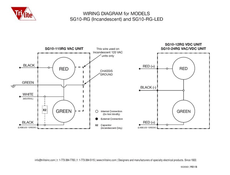 Trilite SG10-RG-LED Wiring diagrams