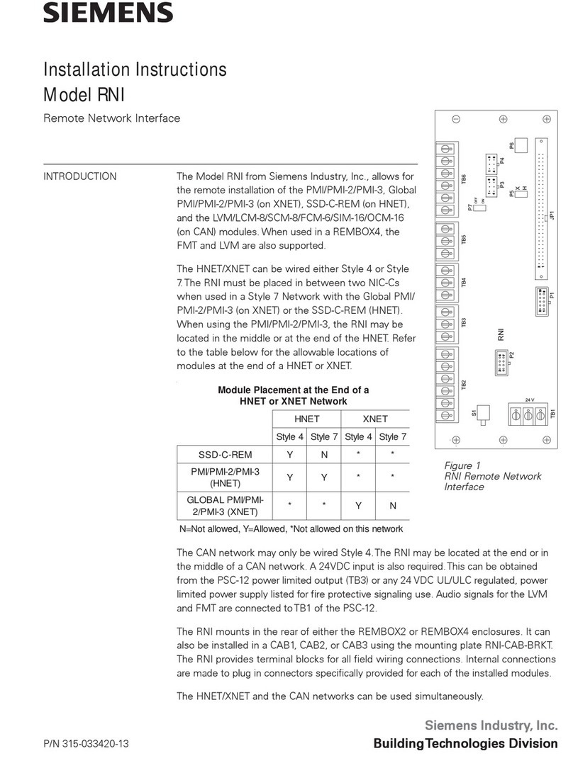 Siemens RNI installation instructions