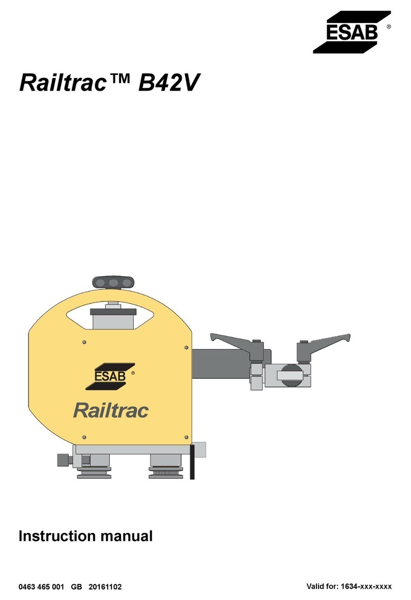 ESAB Railtrac B42V User manual