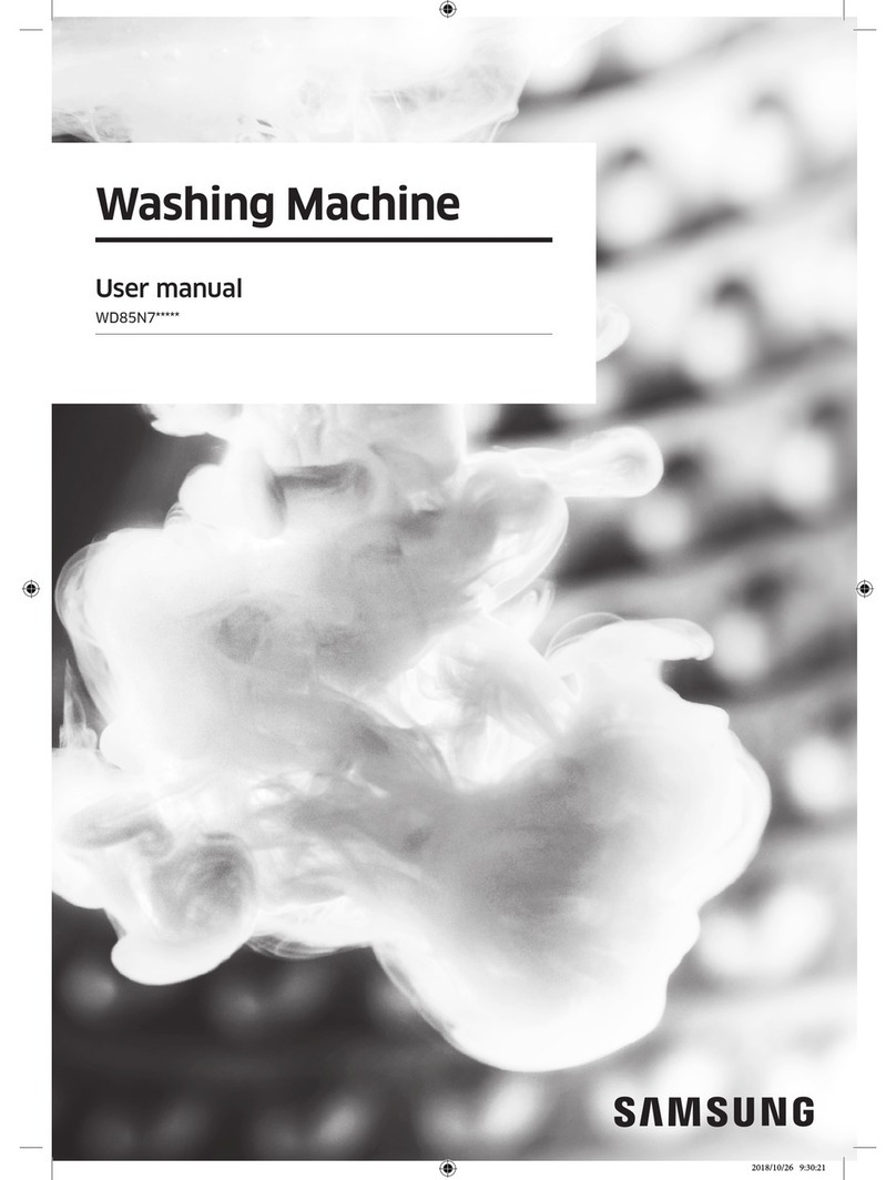 Samsung WD85N7 Series User manual