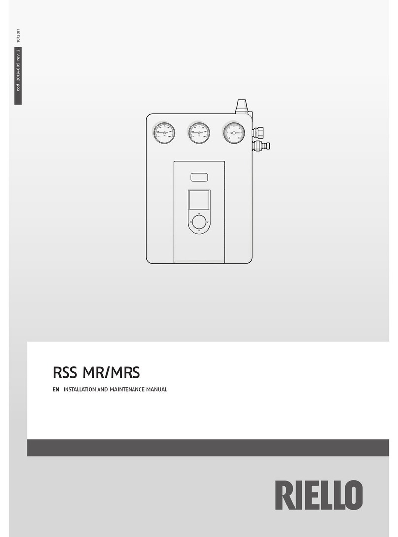 Riello RSS MRS Installation and maintenance manual