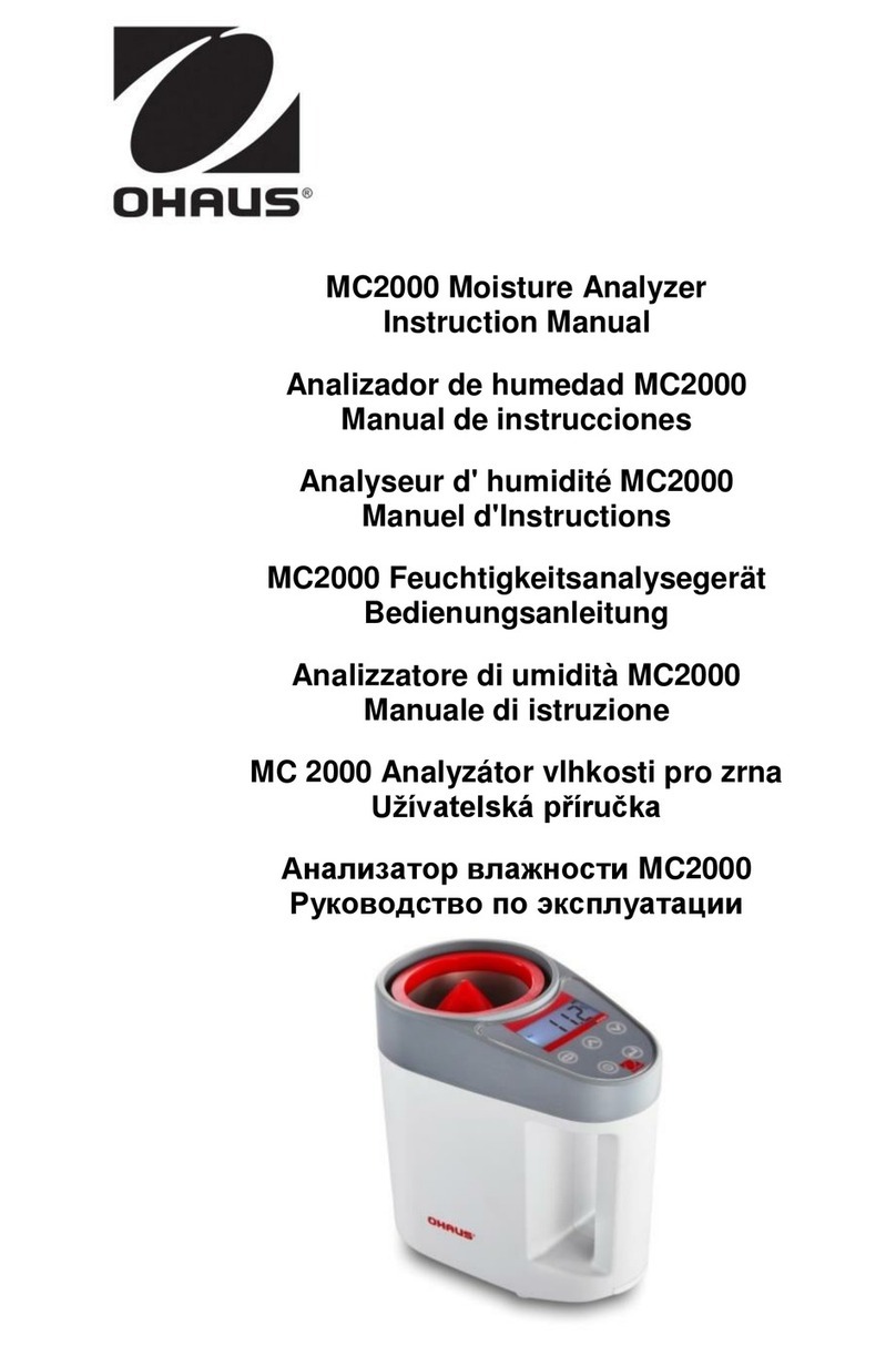 OHAUS MC2000 instruction manual