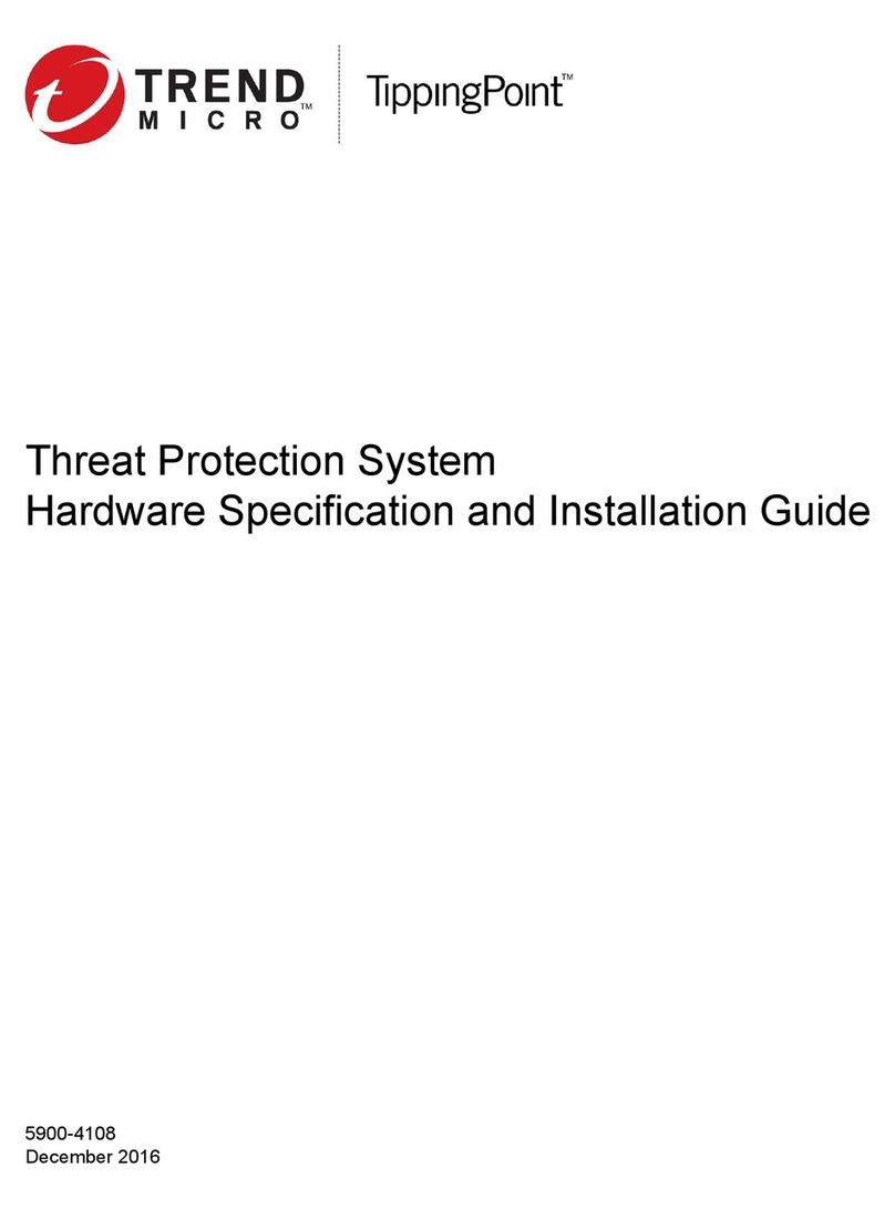 Trend Micro TippingPoint 2200T Hardware Specification and Installation Guide