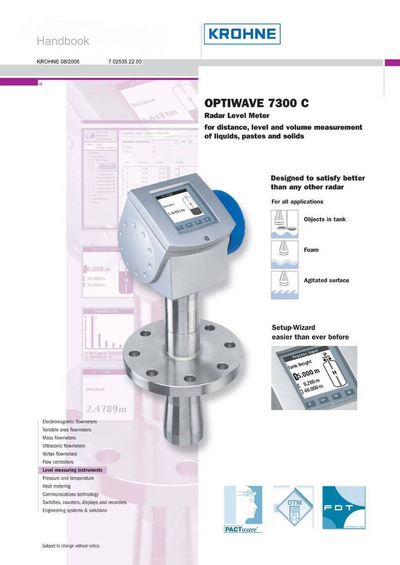 KROHNE OPTIWAVE 7300 C Handbook