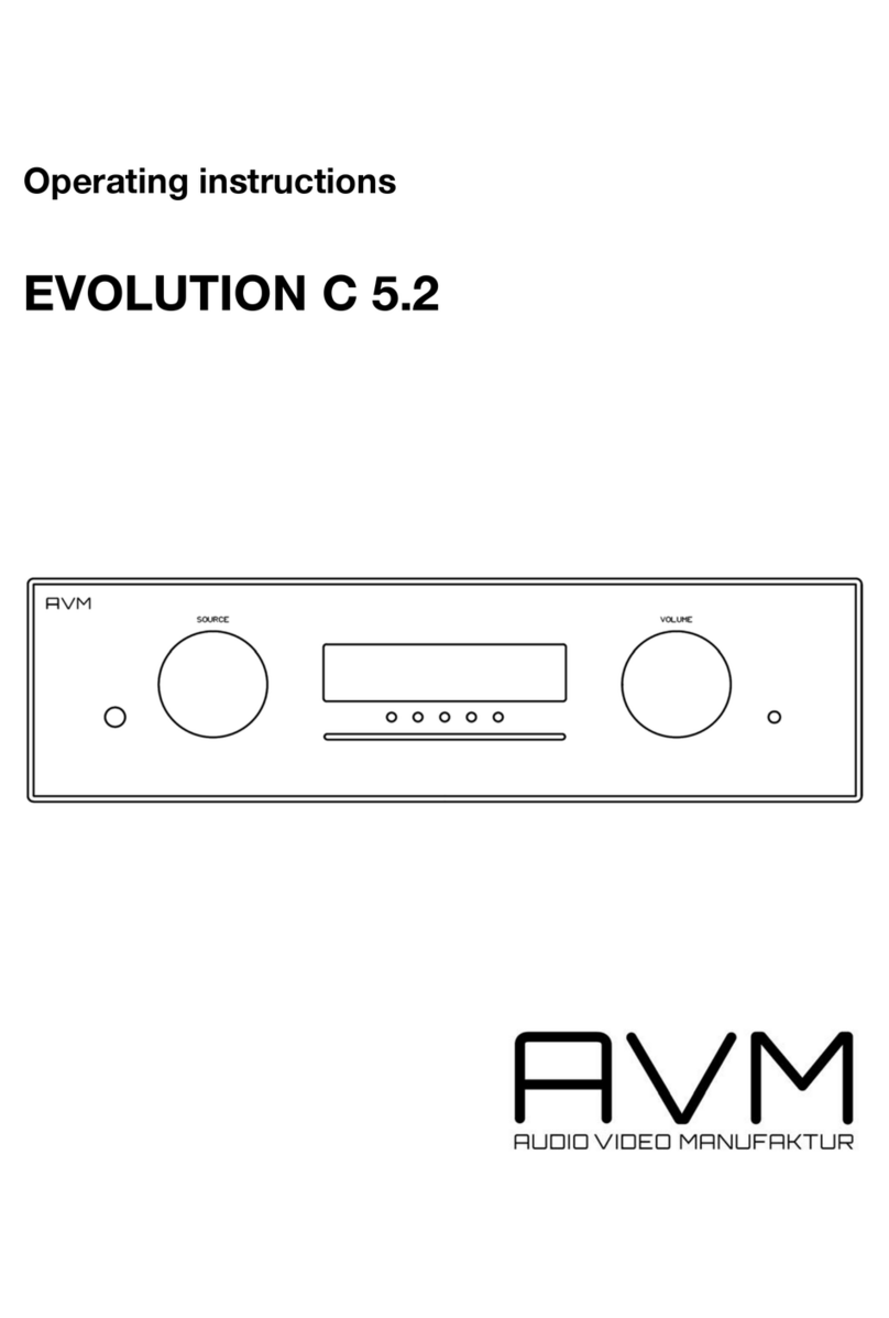 AVM EVOLUTION C 5.2 operating instructions