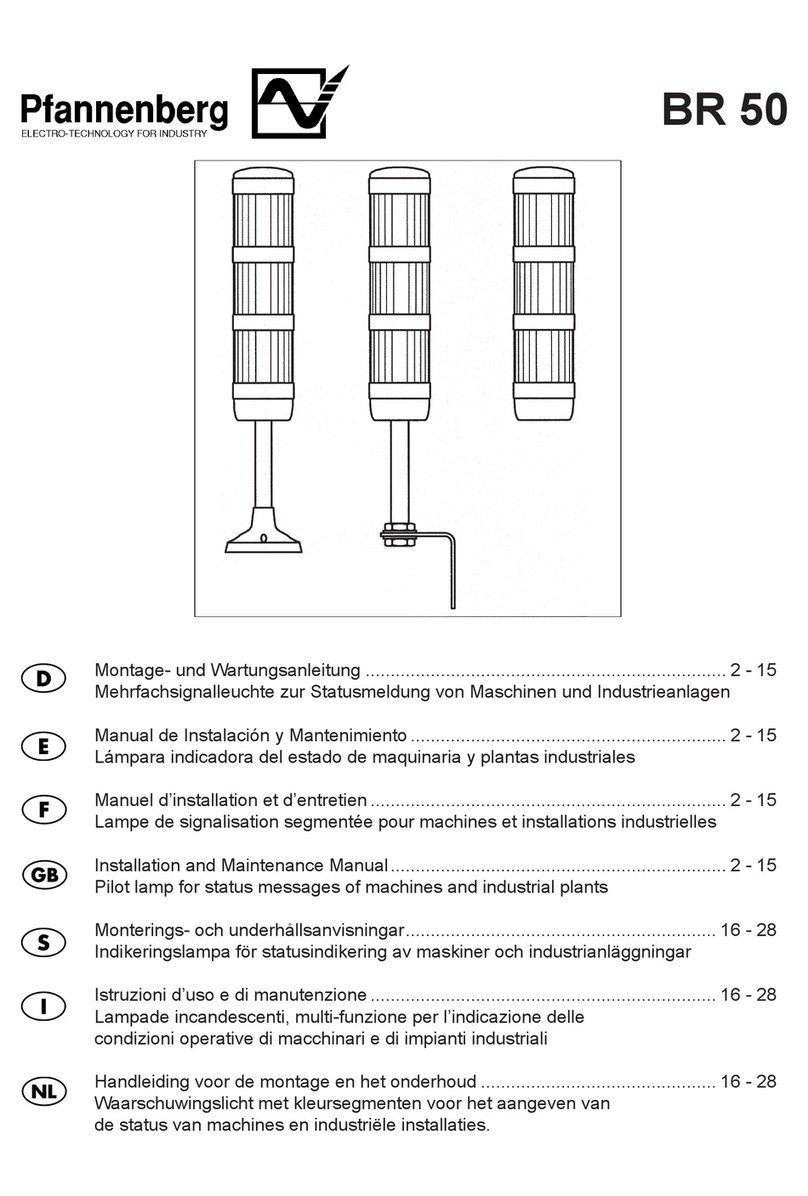 Pfannenberg BR 50 Installation and maintenance manual
