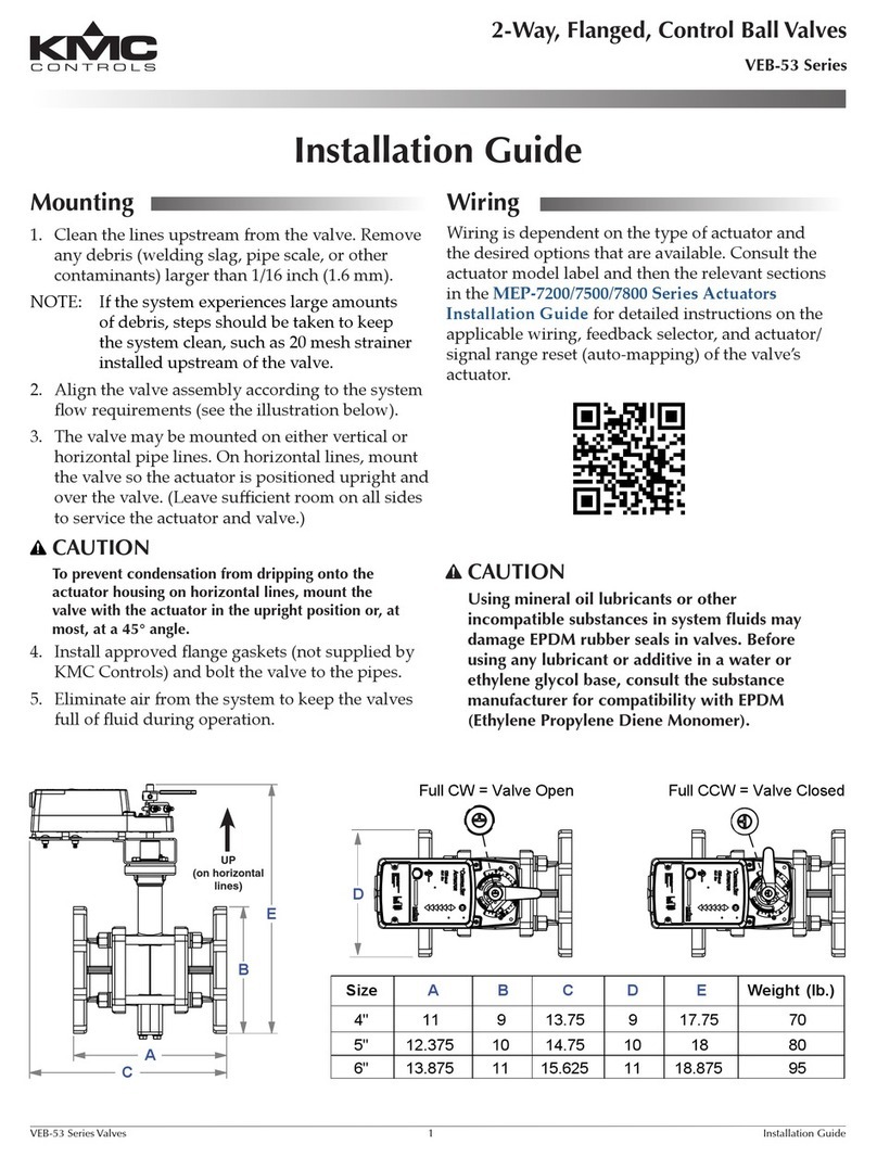 KMC Controls VEB-53 Series installation guide