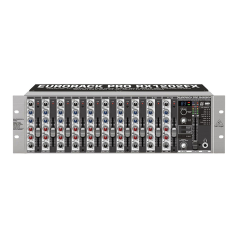 Behringer EURORACK PRO RX1202FX user manual
