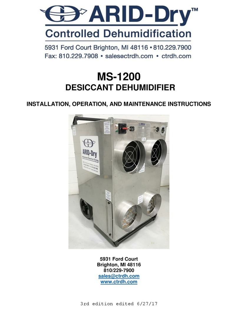 ARID-Dry MS-1200 Installation, operation and maintenance instructions