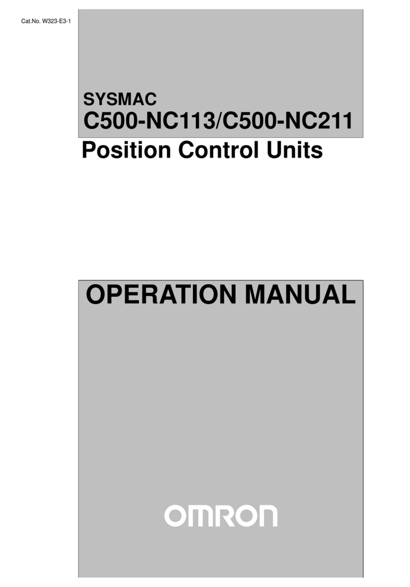 Omron SYSMAC C500-NC113 Operation manual