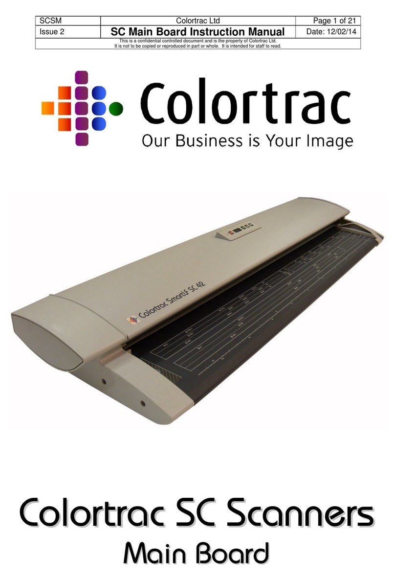 Colortrac SC Main Board instruction manual