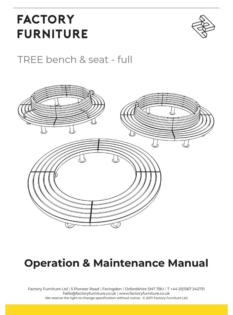 Factoryfurniture TREE Operation & maintenance manual