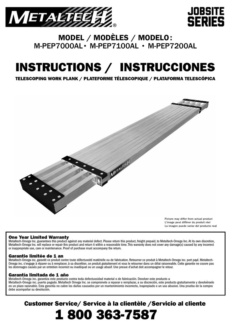 MetalTech Jobsite series User manual