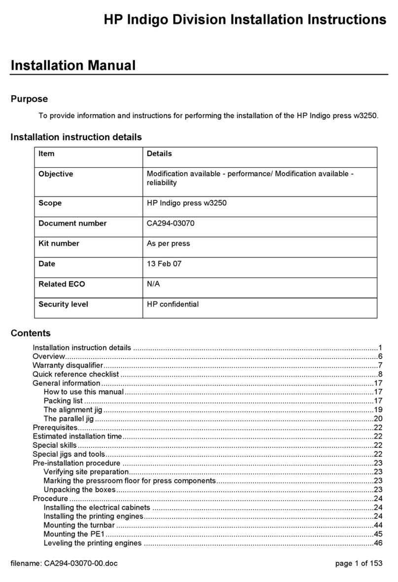 HP Indigo Division Series Technical manual