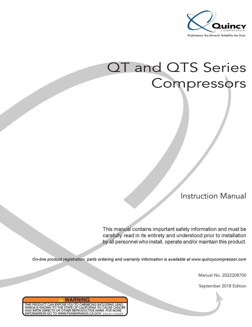 Quincy Compressor QT Series User manual