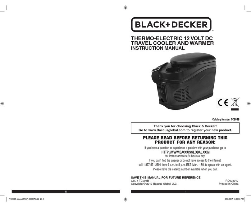 BLACK DECKER TC204B instruction manual
