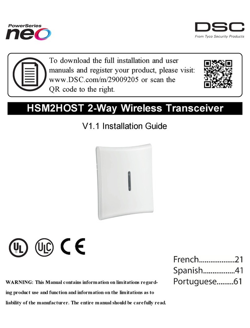 DSC HSM2HOST series User manual