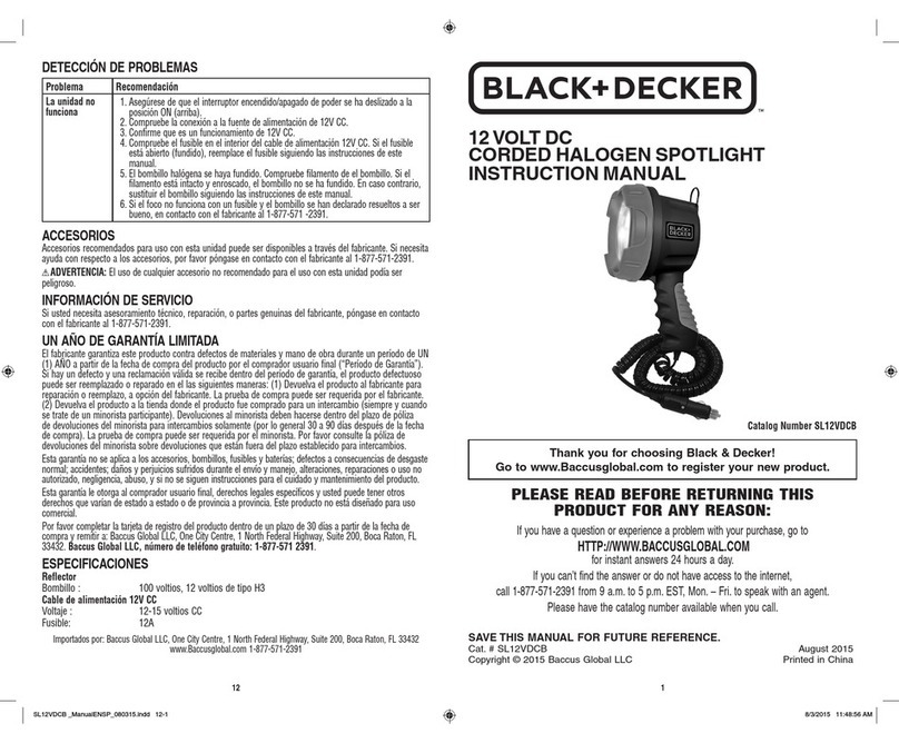 BLACK DECKER SL12VDCB instruction manual BLACK DECKER SL12VDCB instruction manual