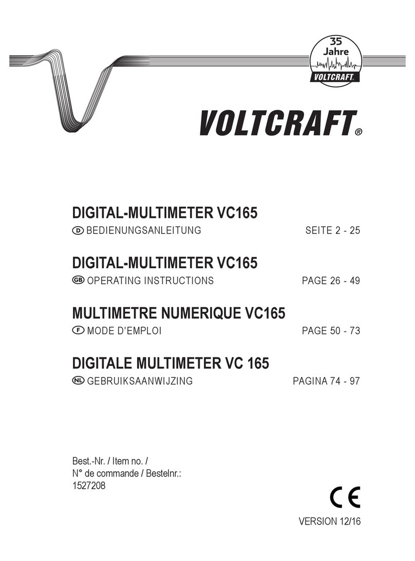 VOLTCRAFT VC165 User manual