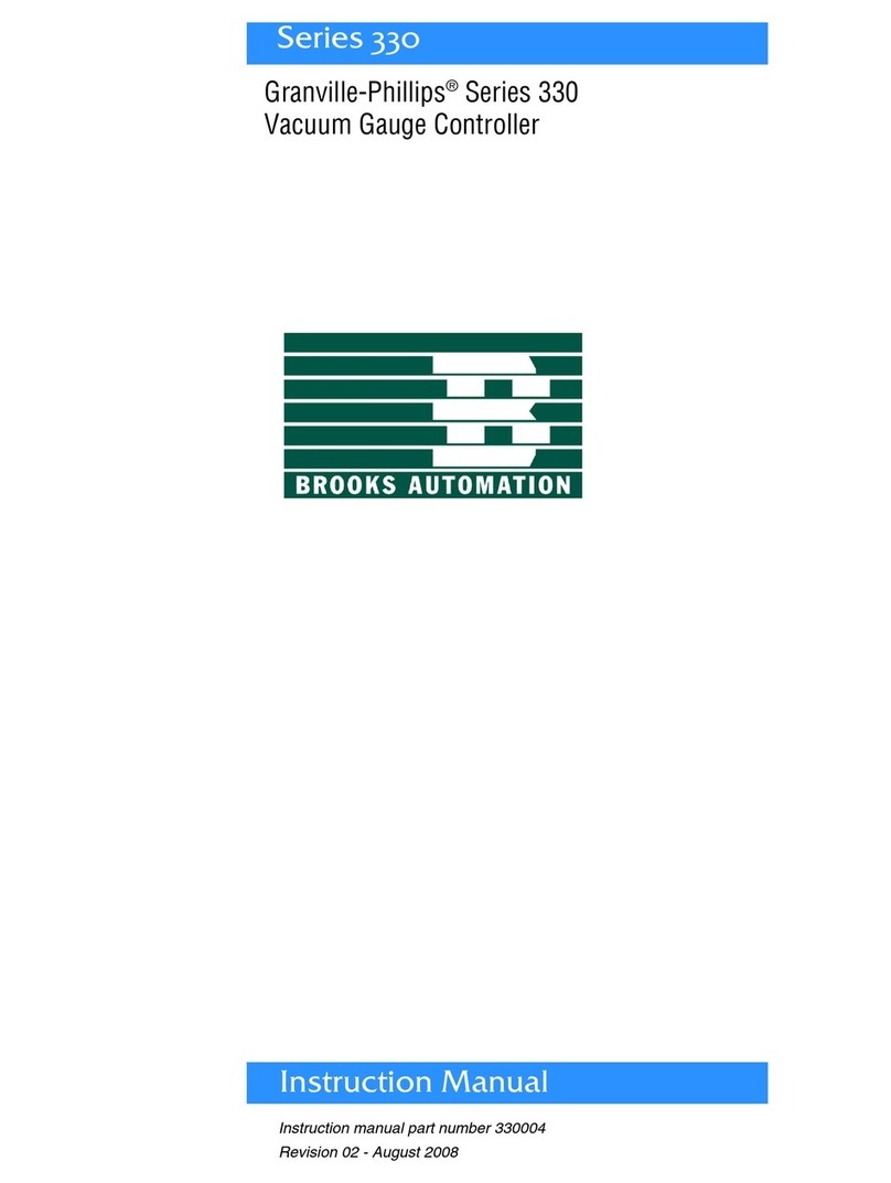 Granville-Phillips Series 330 User manual
