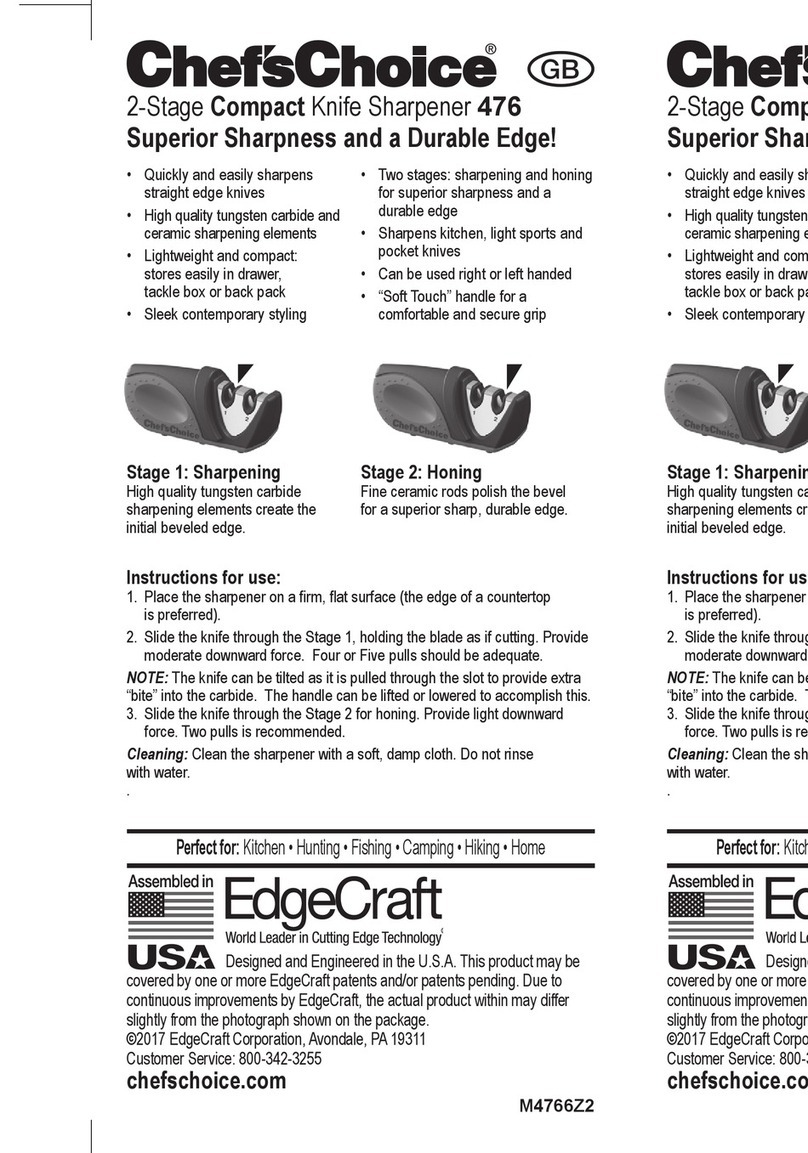 Chef's Choice 476 Instructions for use