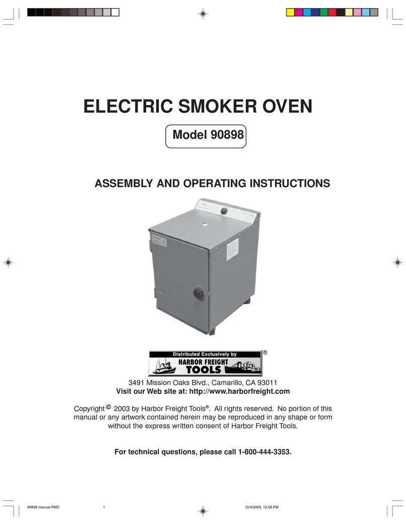 Harbor Freight Tools 90898 Assembly and operating instructions